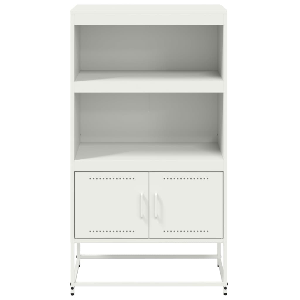 vidaXL Dulap înalt, alb, 68,5x38,5x123,5 cm, oțel