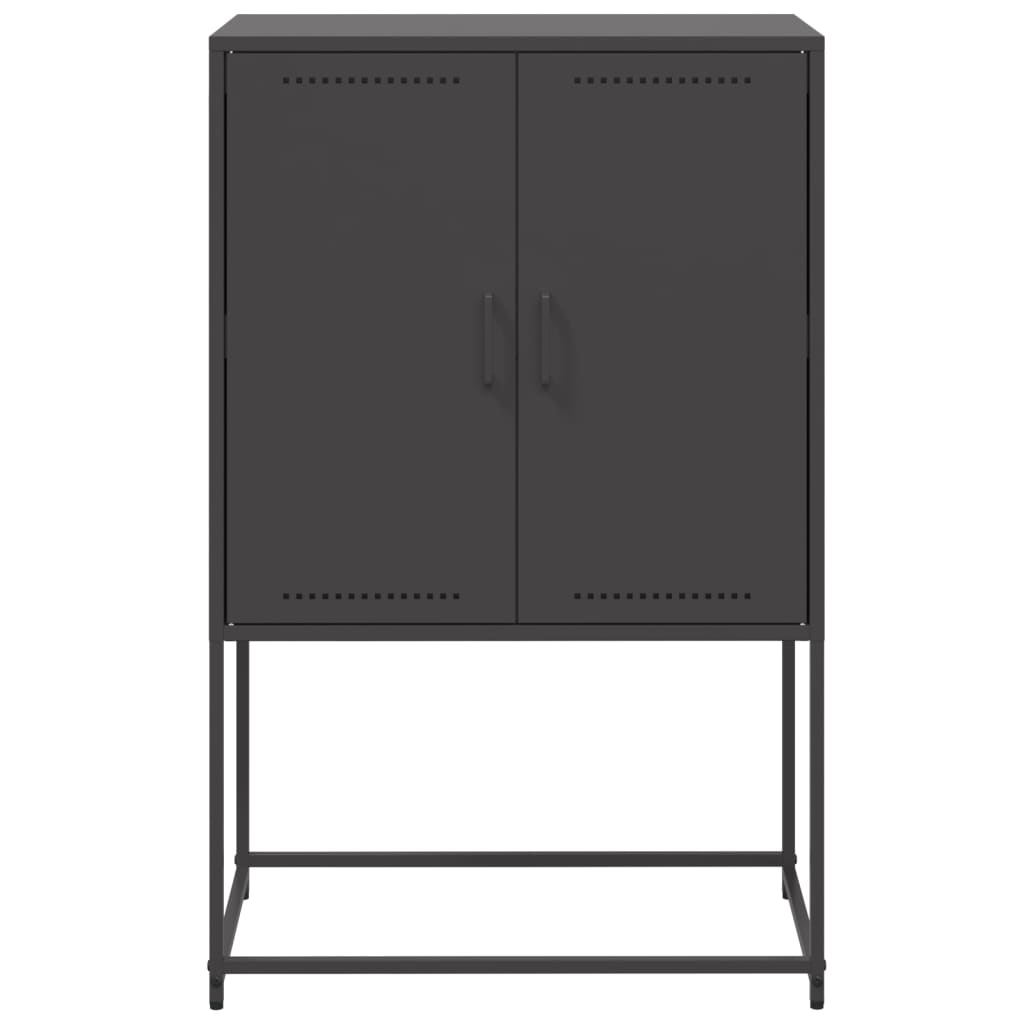 vidaXL Dulap înalt, negru, 68,5x38,5x107 cm, oțel