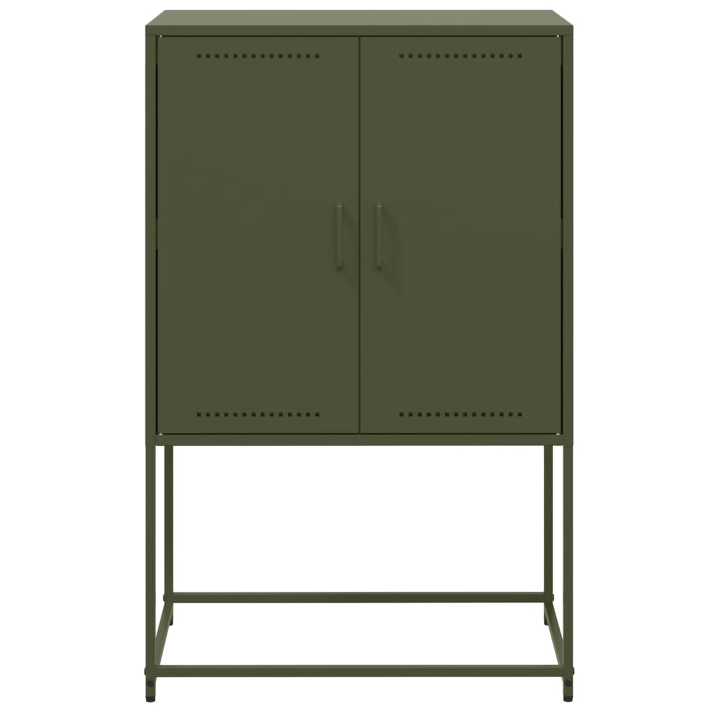 vidaXL Dulap înalt, verde măsliniu, 68,5x38,5x107 cm, oțel vidaXL Dulap înalt, verde măsliniu, 68,5x38,5x107 cm, oțel