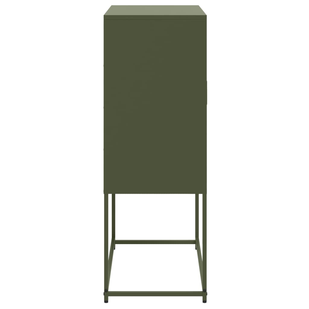 vidaXL Dulap înalt, verde măsliniu, 68,5x38,5x107 cm, oțel vidaXL Dulap înalt, verde măsliniu, 68,5x38,5x107 cm, oțel