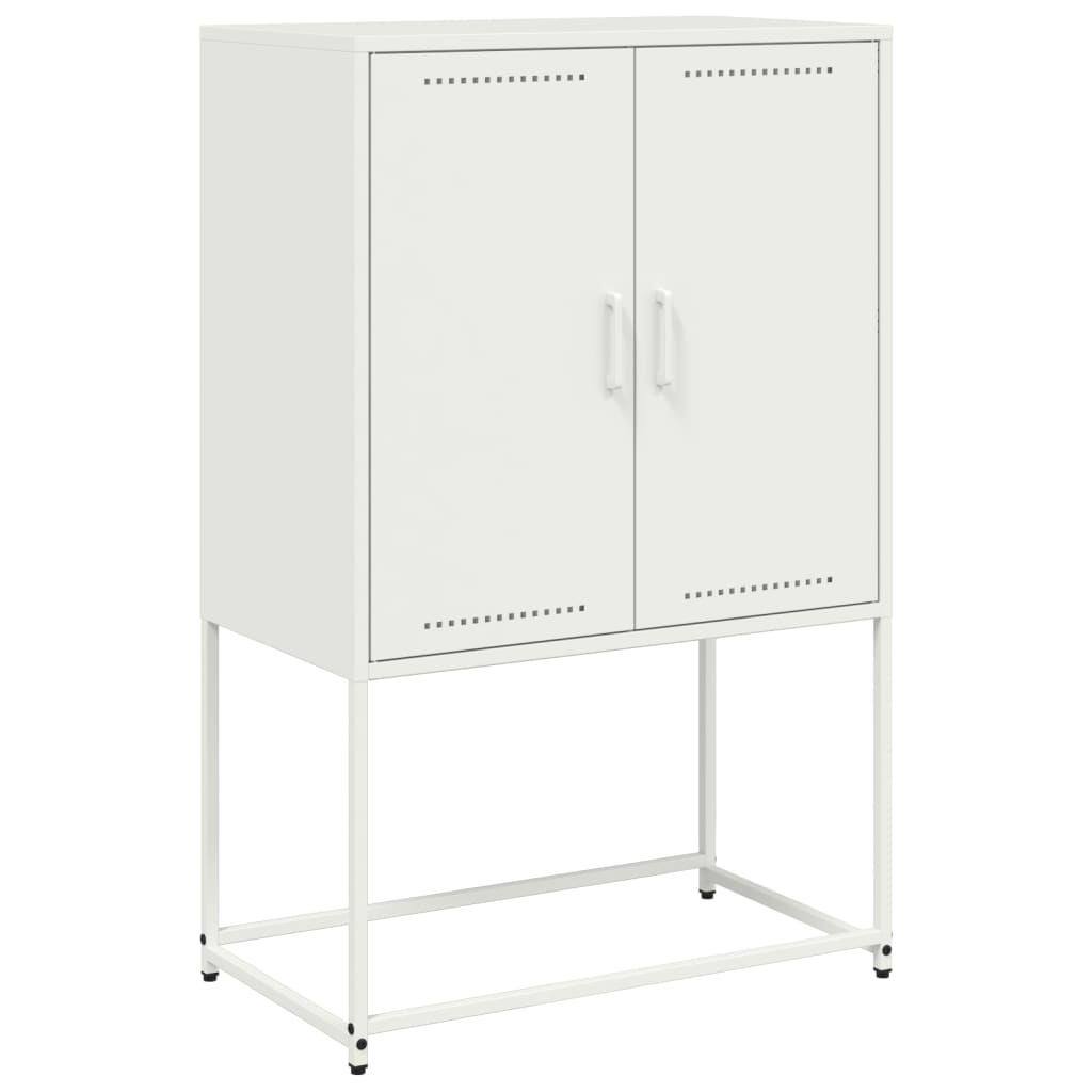 vidaXL Dulap înalt, alb, 68,5x38,5x107 cm, oțel