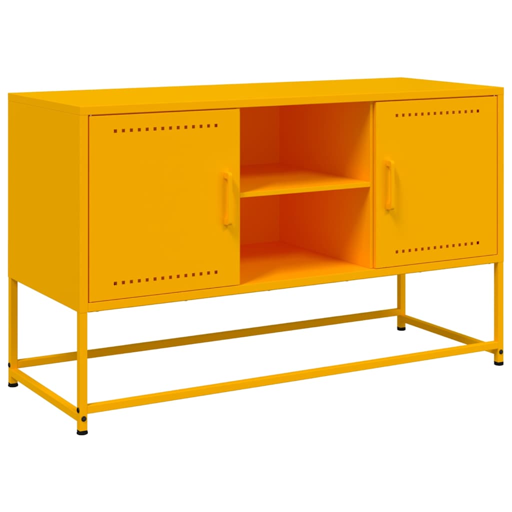 vidaXL Dulap TV, galben muștar, 100,5x39x60,5 cm, oțel