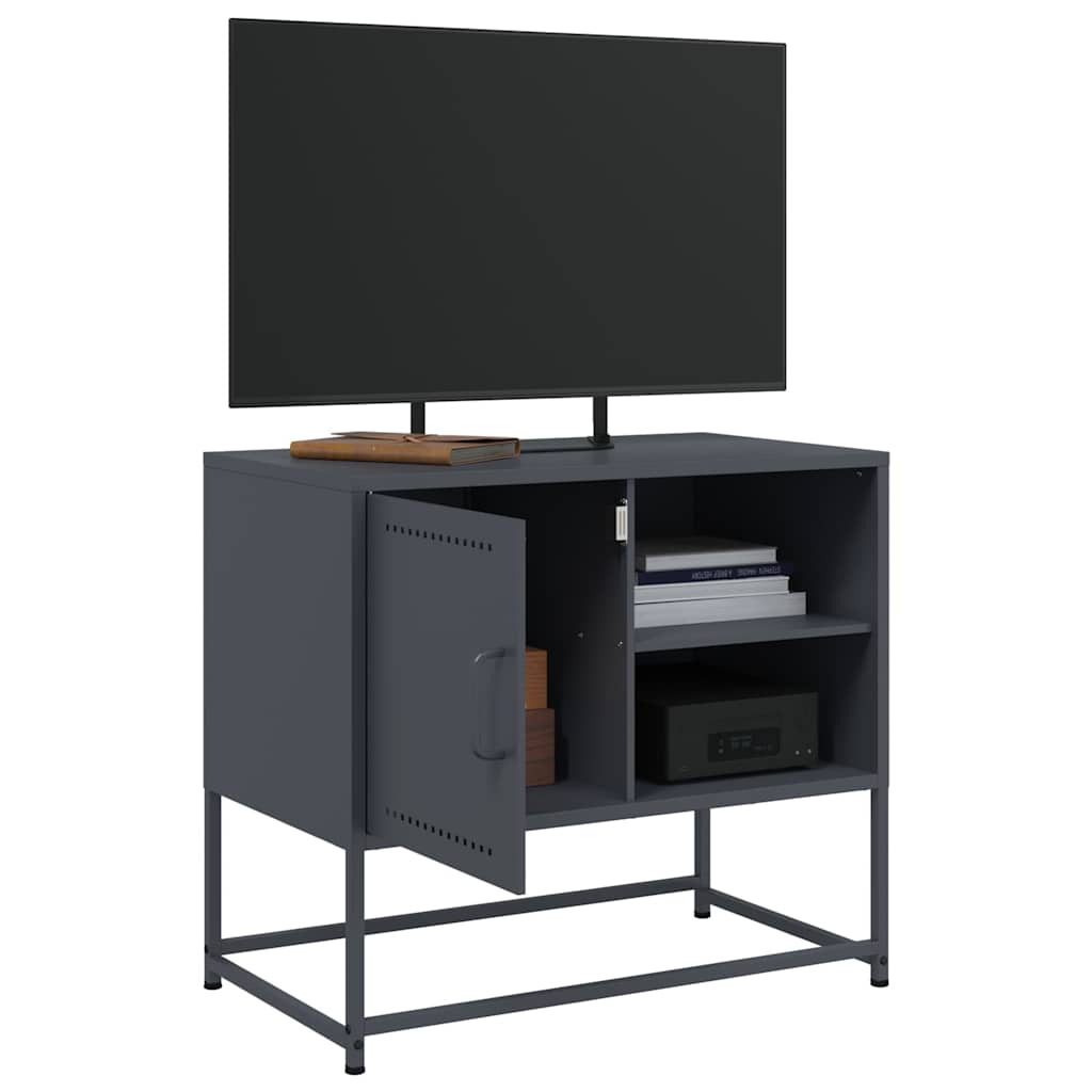 vidaXL Dulap TV, antracit, 68x39x60,5 cm, oțel
