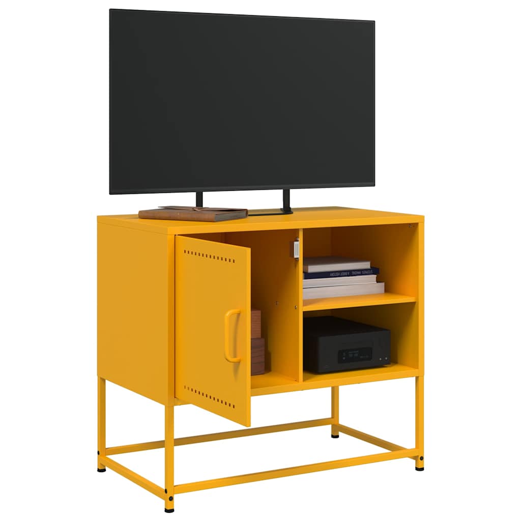 vidaXL Dulap TV, galben muștar, 68x39x60,5 cm, oțel