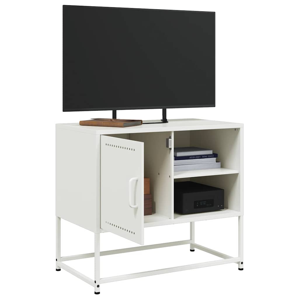 vidaXL Dulap TV, alb, 68x39x60,5 cm, oțel