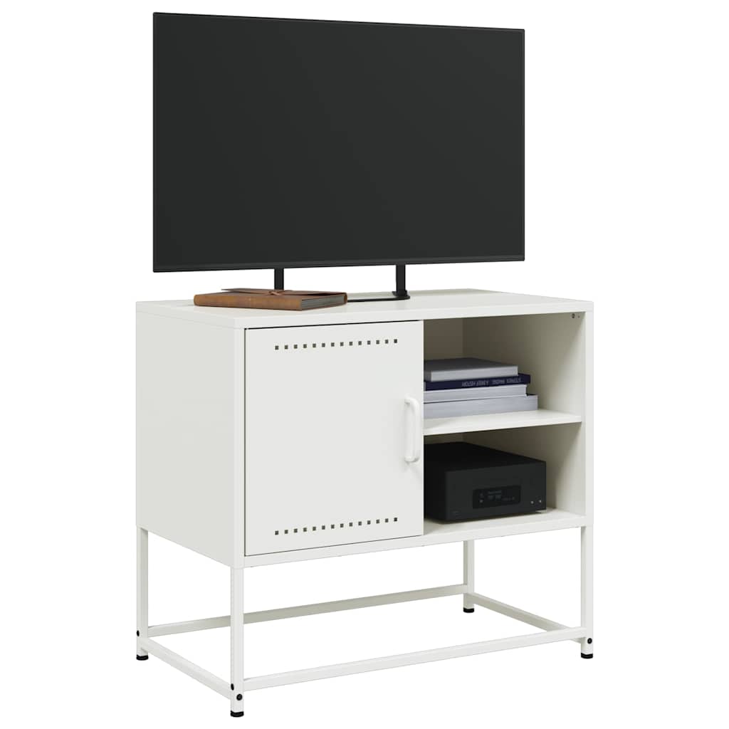 vidaXL Dulap TV, alb, 68x39x60,5 cm, oțel