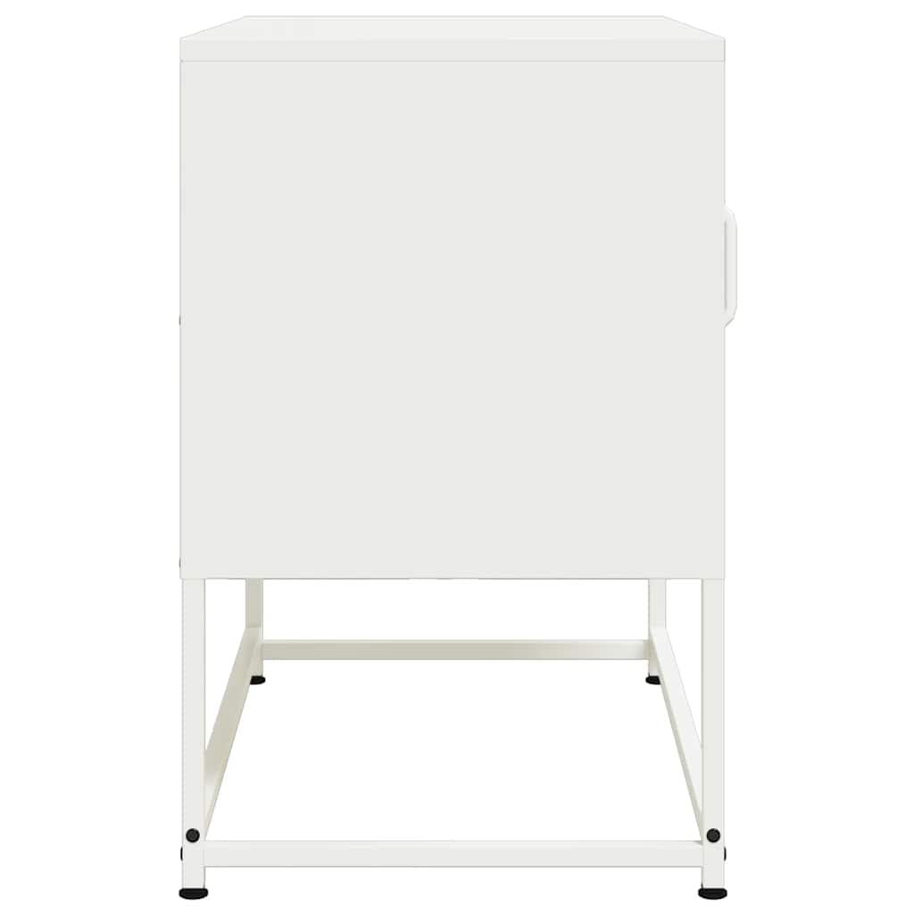vidaXL Dulap TV, alb, 68x39x60,5 cm, oțel