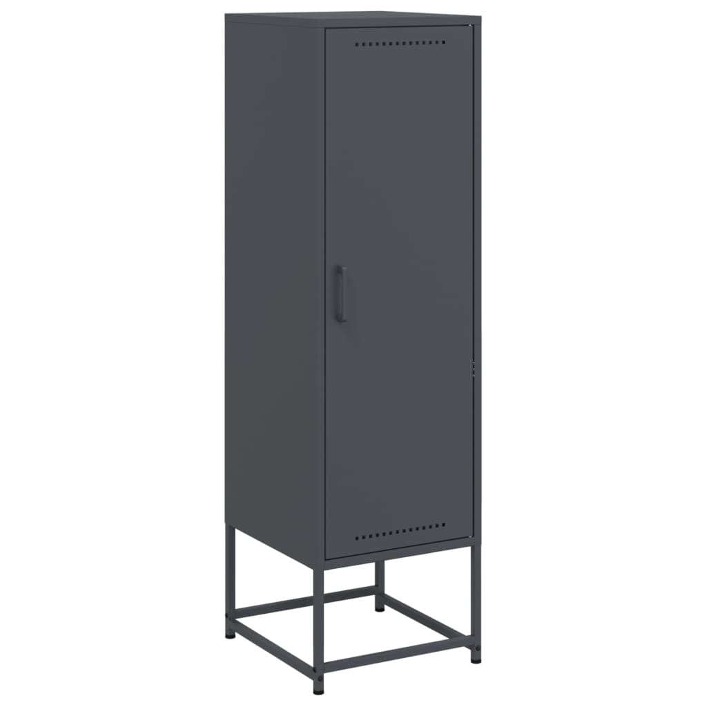 vidaXL Dulap înalt, antracit, 36x39x123 cm, oțel vidaXL Dulap înalt, antracit, 36x39x123 cm, oțel
