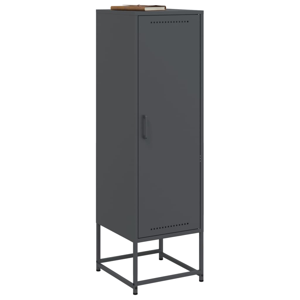 vidaXL Dulap înalt, antracit, 36x39x123 cm, oțel vidaXL Dulap înalt, antracit, 36x39x123 cm, oțel