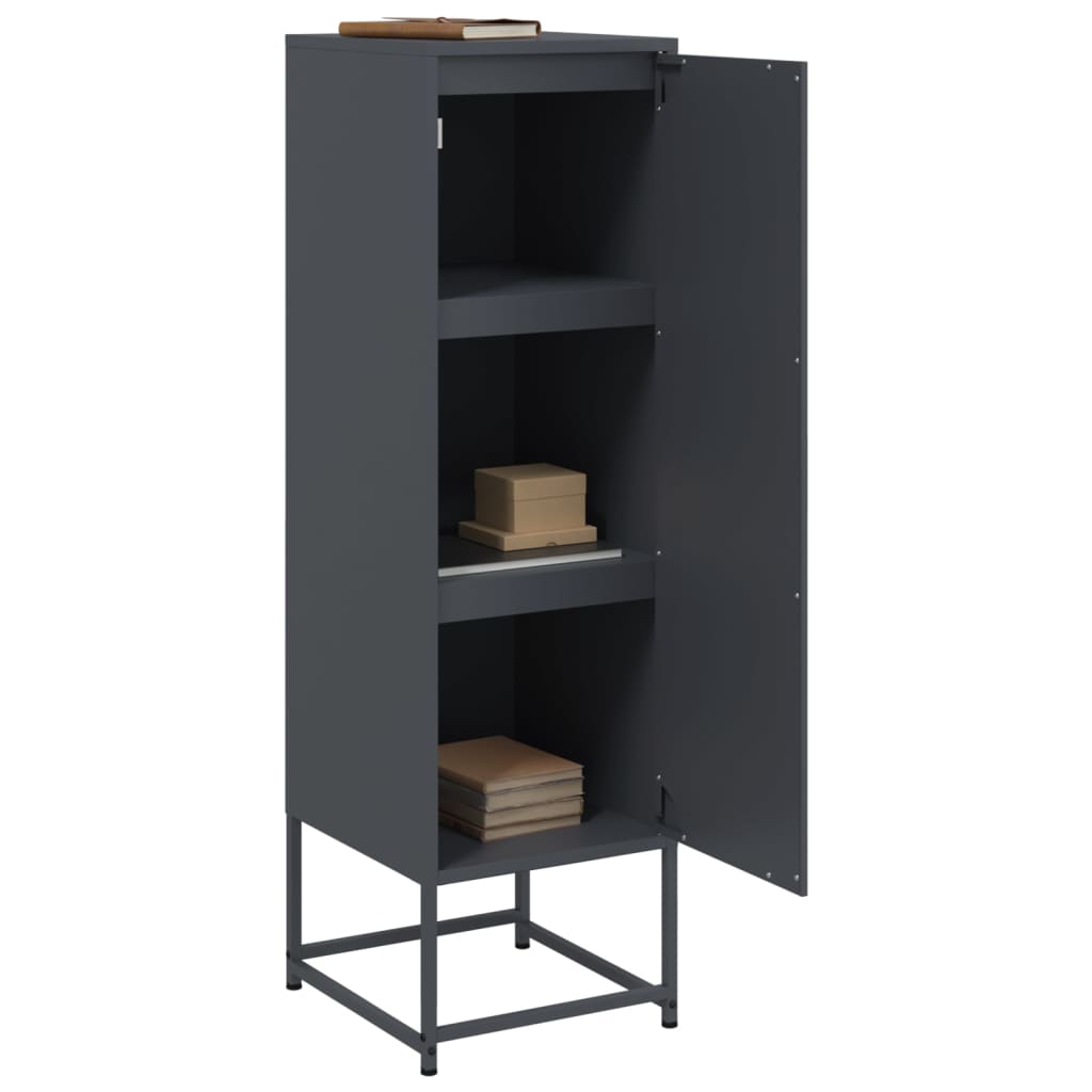 vidaXL Dulap înalt, antracit, 36x39x123 cm, oțel vidaXL Dulap înalt, antracit, 36x39x123 cm, oțel