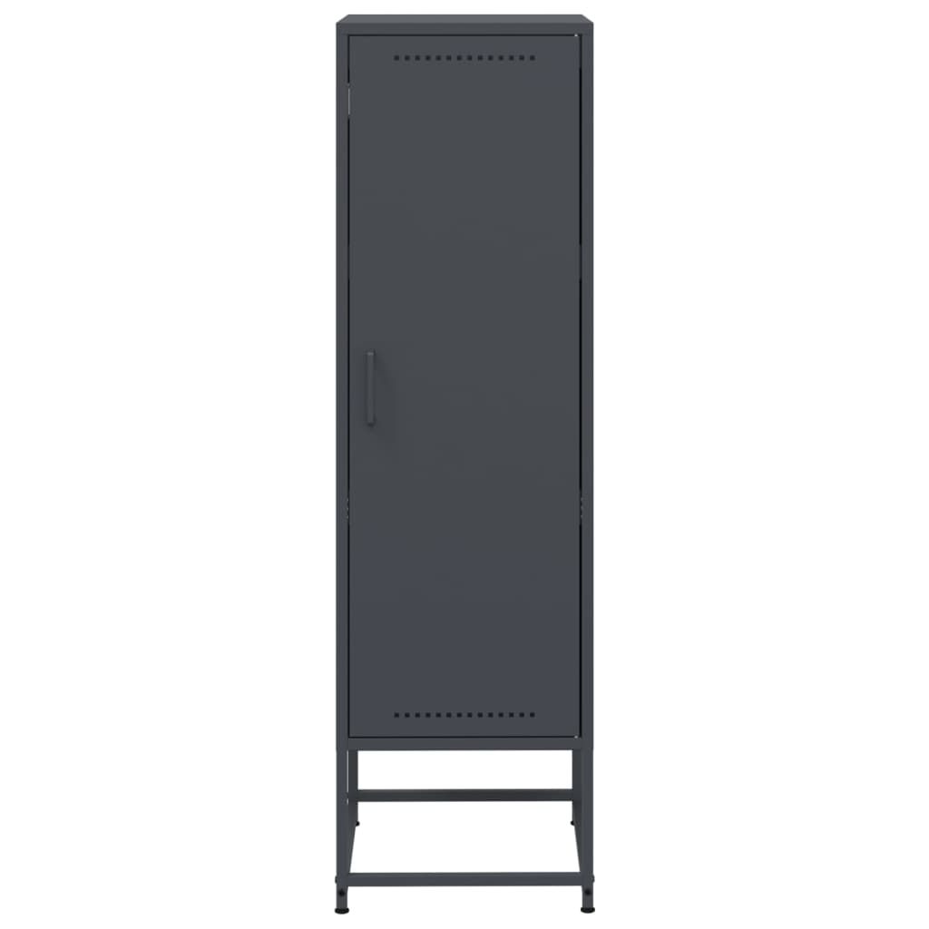 vidaXL Dulap înalt, antracit, 36x39x123 cm, oțel vidaXL Dulap înalt, antracit, 36x39x123 cm, oțel