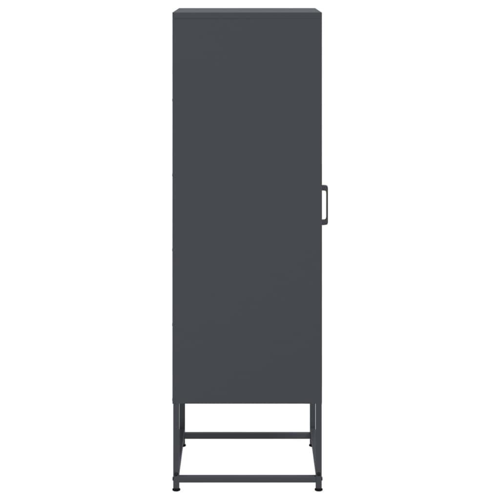 vidaXL Dulap înalt, antracit, 36x39x123 cm, oțel vidaXL Dulap înalt, antracit, 36x39x123 cm, oțel