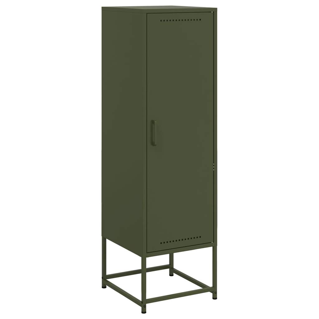 vidaXL Dulap înalt verde măslină 36x39x123 cm oțel vidaXL Dulap înalt verde măslină 36x39x123 cm oțel