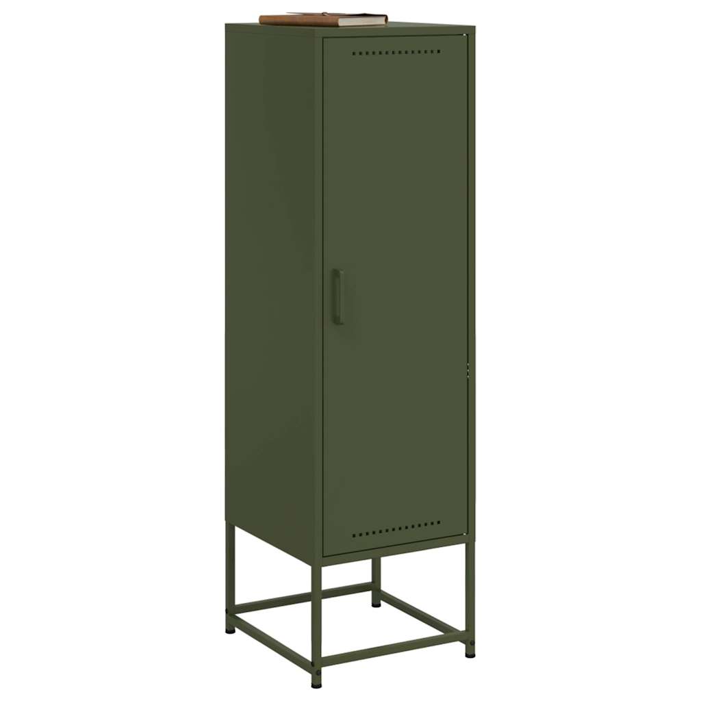 vidaXL Dulap înalt verde măslină 36x39x123 cm oțel vidaXL Dulap înalt verde măslină 36x39x123 cm oțel