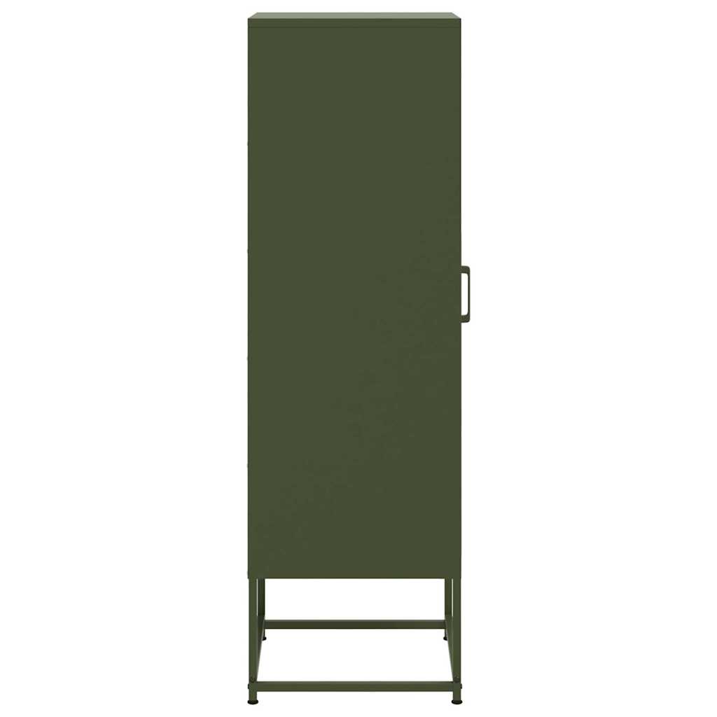 vidaXL Dulap înalt verde măslină 36x39x123 cm oțel vidaXL Dulap înalt verde măslină 36x39x123 cm oțel