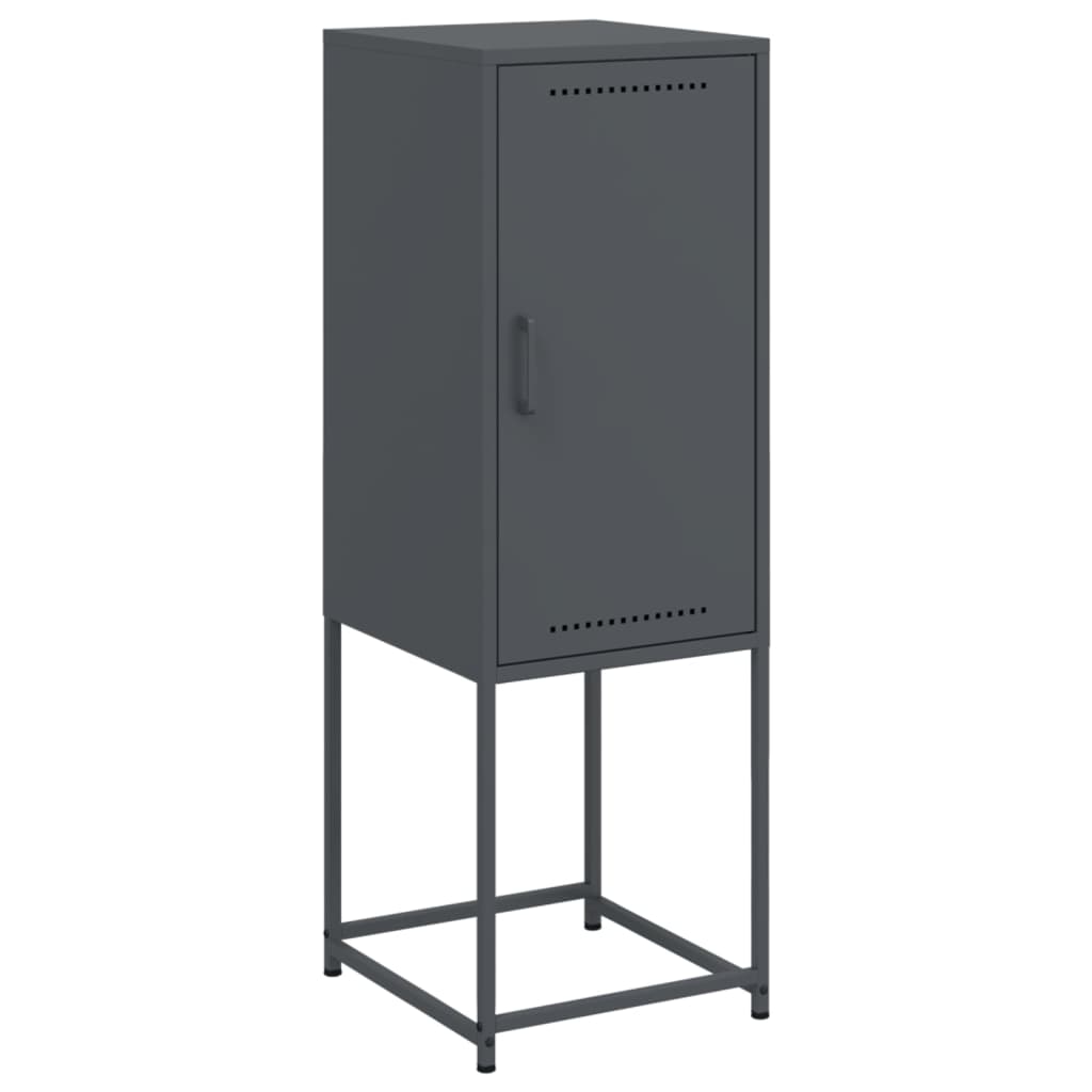 vidaXL Dulap înalt, antracit, 36x39x107 cm, oțel vidaXL Dulap înalt, antracit, 36x39x107 cm, oțel