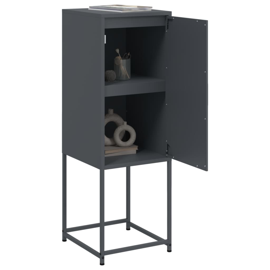 vidaXL Dulap înalt, antracit, 36x39x107 cm, oțel vidaXL Dulap înalt, antracit, 36x39x107 cm, oțel