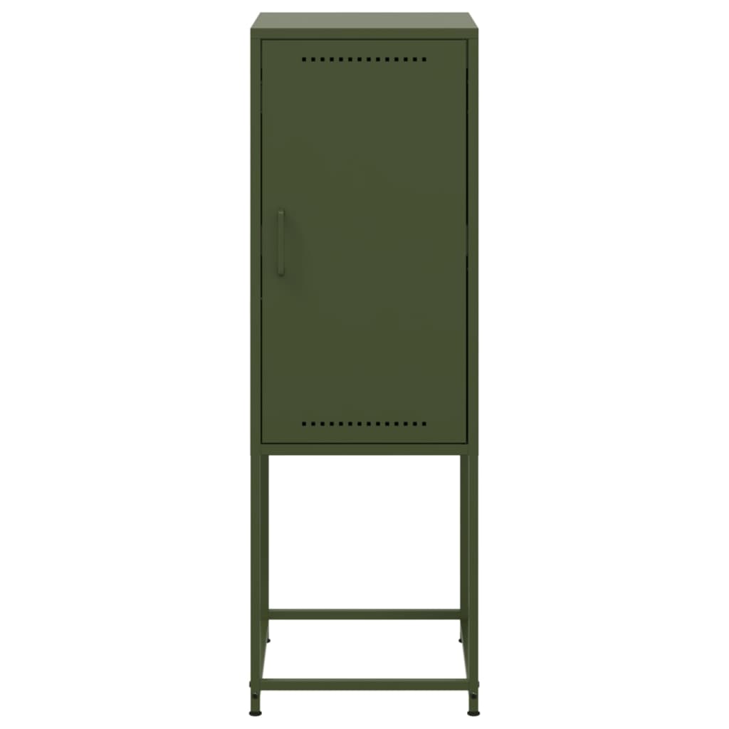 vidaXL Dulap înalt verde măslină 36x39x107 cm oțel vidaXL Dulap înalt verde măslină 36x39x107 cm oțel