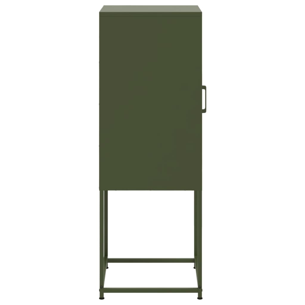 vidaXL Dulap înalt verde măslină 36x39x107 cm oțel vidaXL Dulap înalt verde măslină 36x39x107 cm oțel