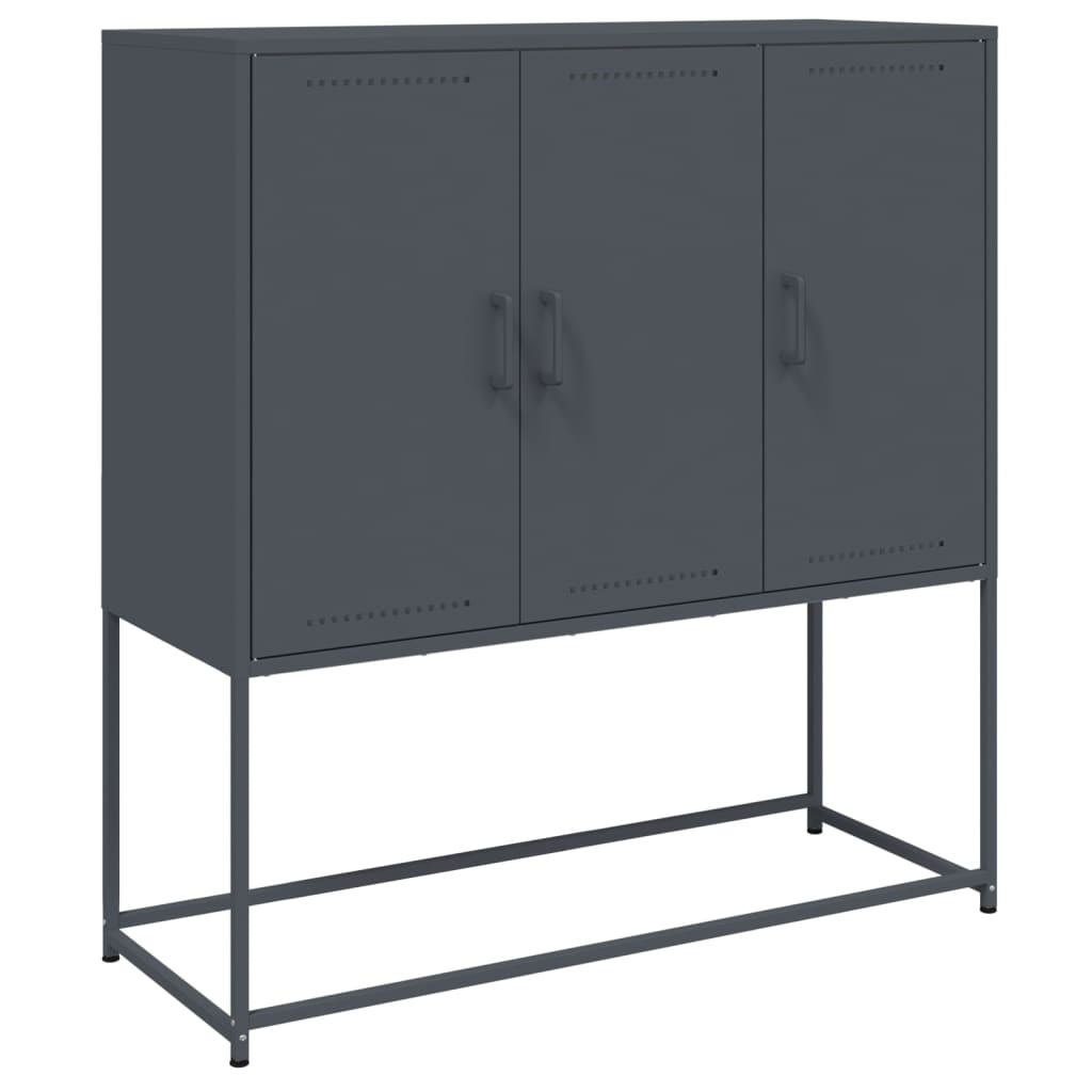 vidaXL Dulap înalt, antracit, 100,5x39x107 cm, oțel vidaXL Dulap înalt, antracit, 100,5x39x107 cm, oțel