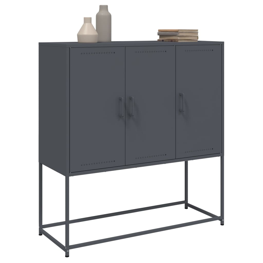 vidaXL Dulap înalt, antracit, 100,5x39x107 cm, oțel vidaXL Dulap înalt, antracit, 100,5x39x107 cm, oțel