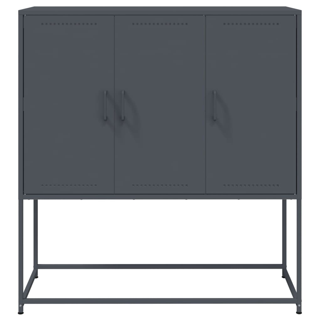 vidaXL Dulap înalt, antracit, 100,5x39x107 cm, oțel vidaXL Dulap înalt, antracit, 100,5x39x107 cm, oțel