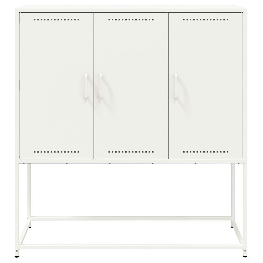 vidaXL Dulap înalt, alb, 100,5x39x107 cm, oțel vidaXL Dulap înalt, alb, 100,5x39x107 cm, oțel