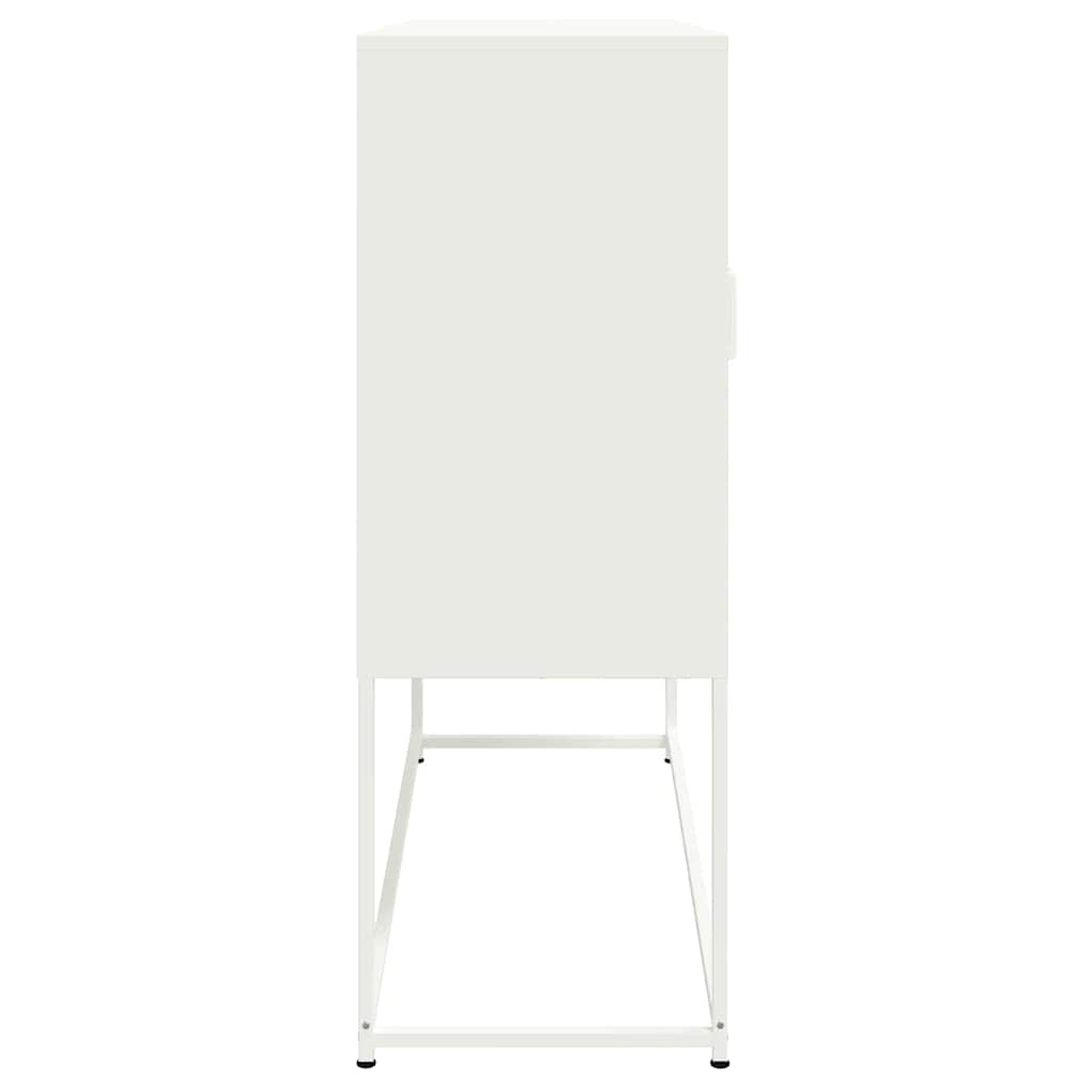 vidaXL Dulap înalt, alb, 100,5x39x107 cm, oțel vidaXL Dulap înalt, alb, 100,5x39x107 cm, oțel