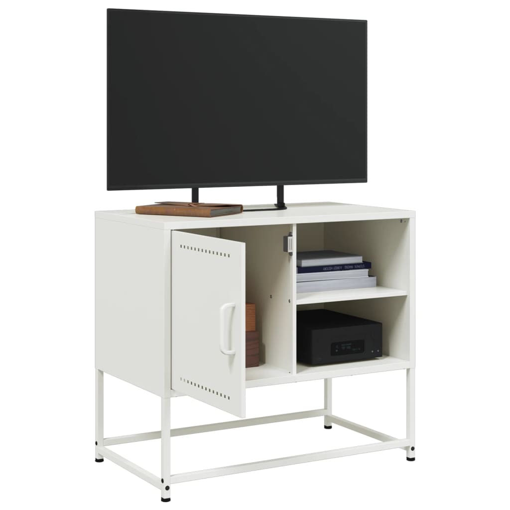 vidaXL Dulap TV, verde măsliniu, 100,5x39x60,5 cm, oțel vidaXL Dulap TV, verde măsliniu, 100,5x39x60,5 cm, oțel