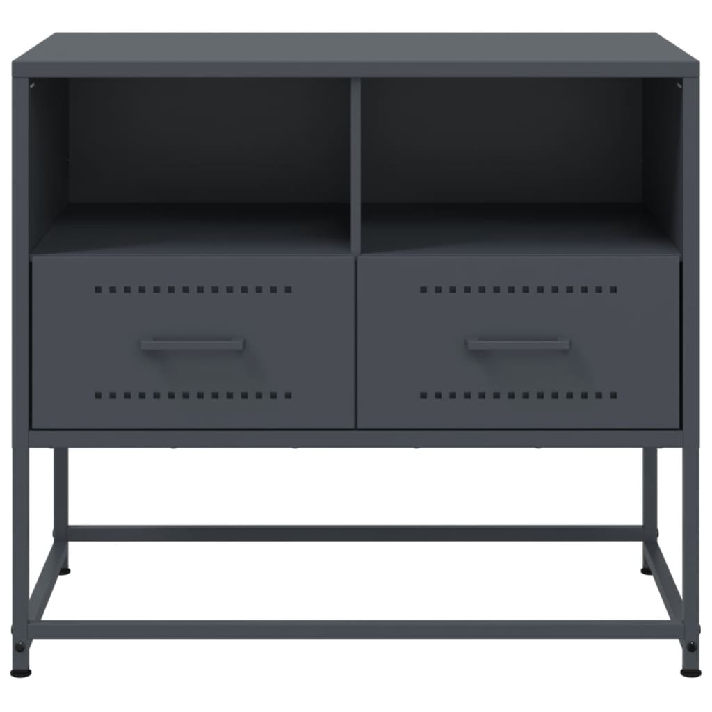 vidaXL Dulap TV, antracit, 68x39x60,5 cm, oțel