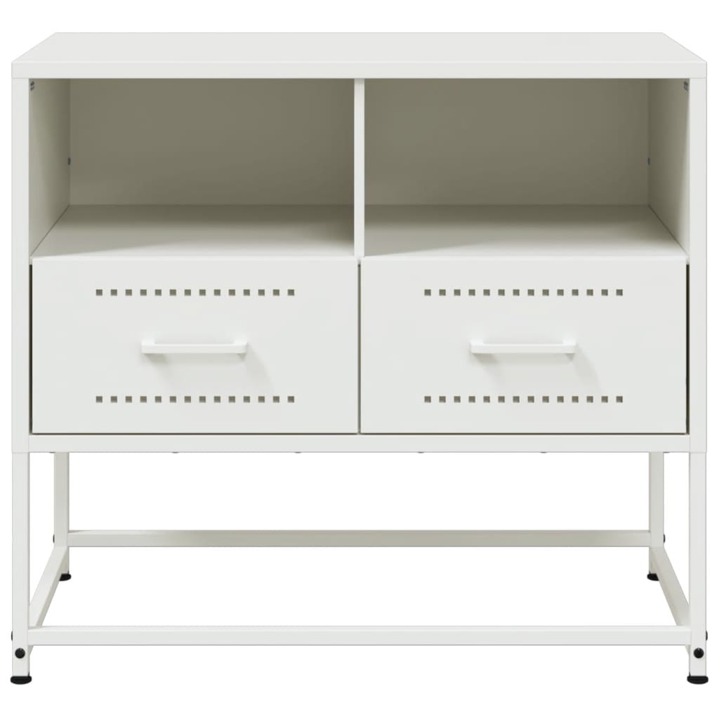 vidaXL Dulap TV, alb, 68x39x60,5 cm, oțel