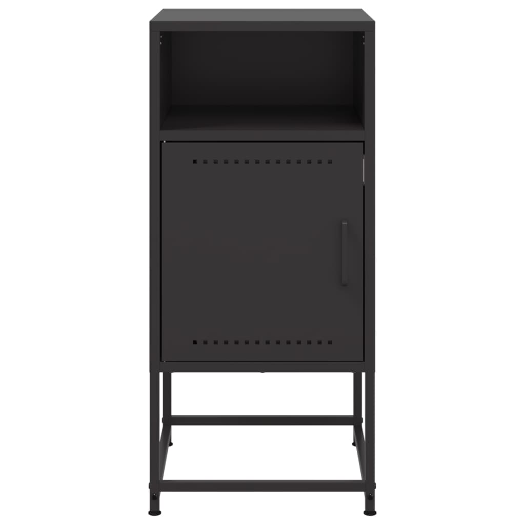 vidaXL Noptiere, 2 buc., negru, 36x39x78 cm, oțel vidaXL Noptiere, 2 buc., negru, 36x39x78 cm, oțel