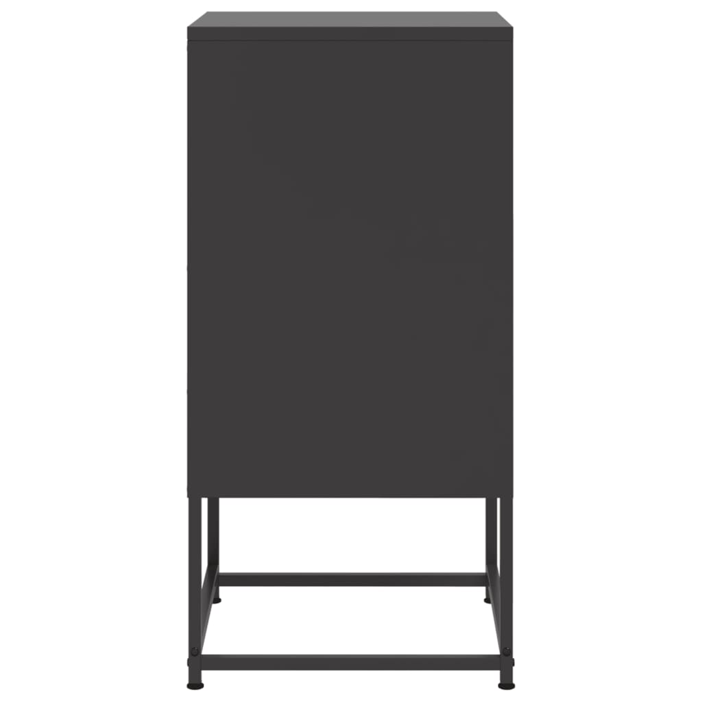 vidaXL Noptiere, 2 buc., negru, 36x39x78 cm, oțel vidaXL Noptiere, 2 buc., negru, 36x39x78 cm, oțel
