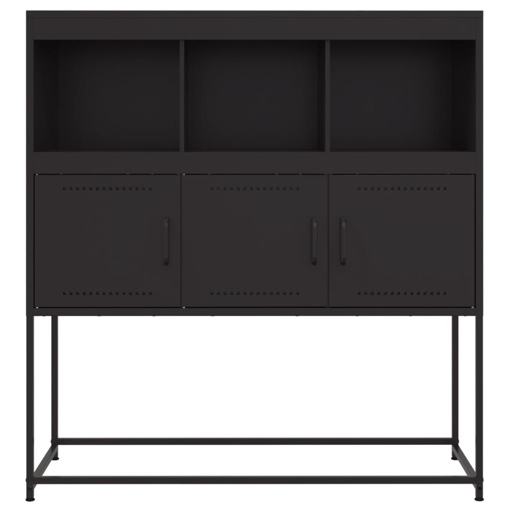 vidaXL Dulap, negru, 100,5x39x107 cm, oțel