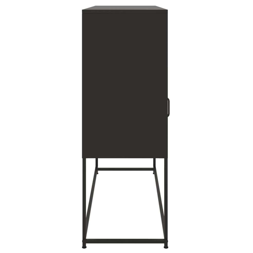 vidaXL Dulap, negru, 100,5x39x107 cm, oțel