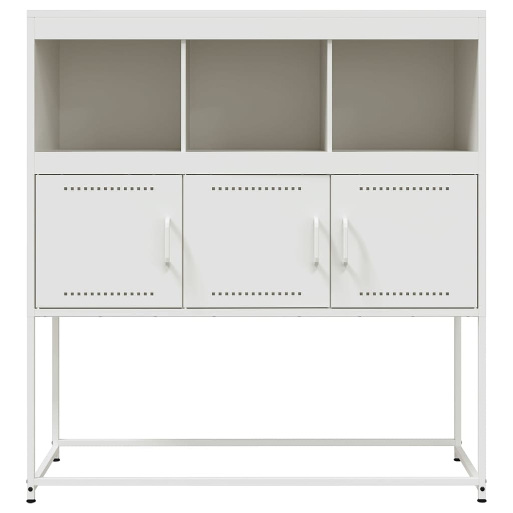 vidaXL Dulap, alb, 100,5x39x107 cm, oțel
