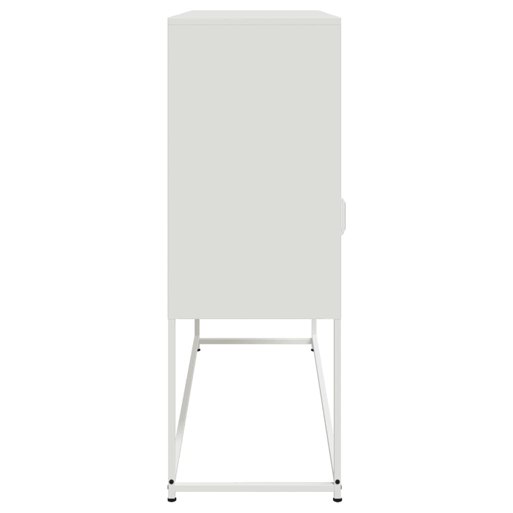 vidaXL Dulap, alb, 100,5x39x107 cm, oțel
