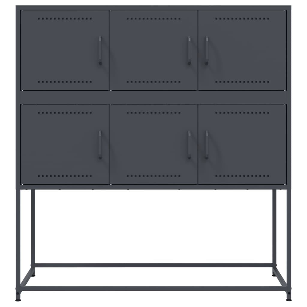 vidaXL Dulap, antracit, 100,5x39x107 cm, oțel