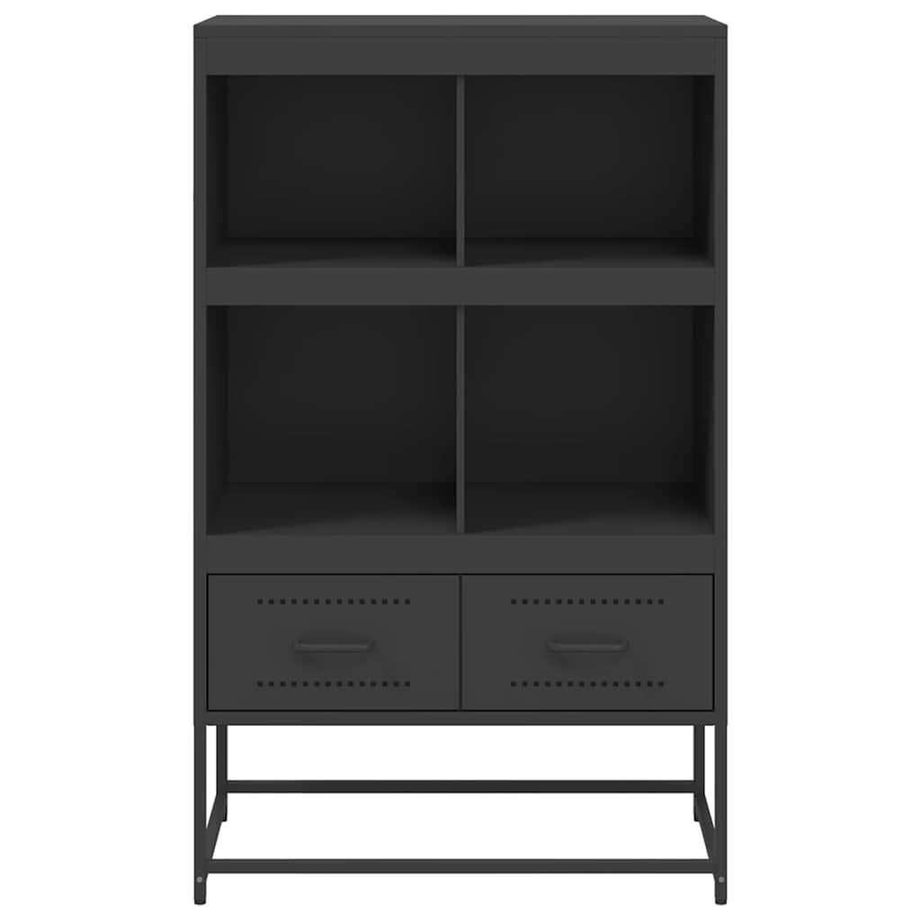 vidaXL Dulap înalt, negru, 68x39x111,5 cm, oțel