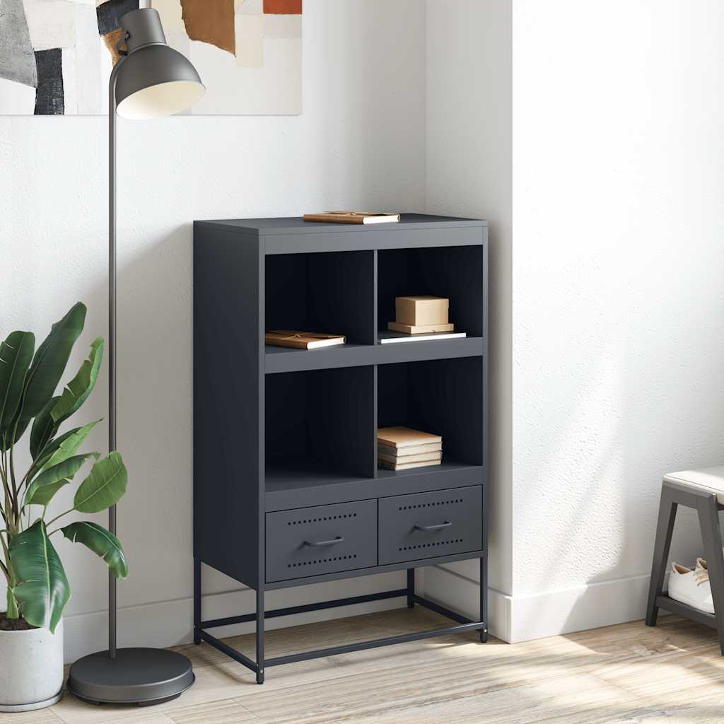 vidaXL Dulap înalt, antracit, 68x39x111,5 cm, oțel vidaXL Dulap înalt, antracit, 68x39x111,5 cm, oțel