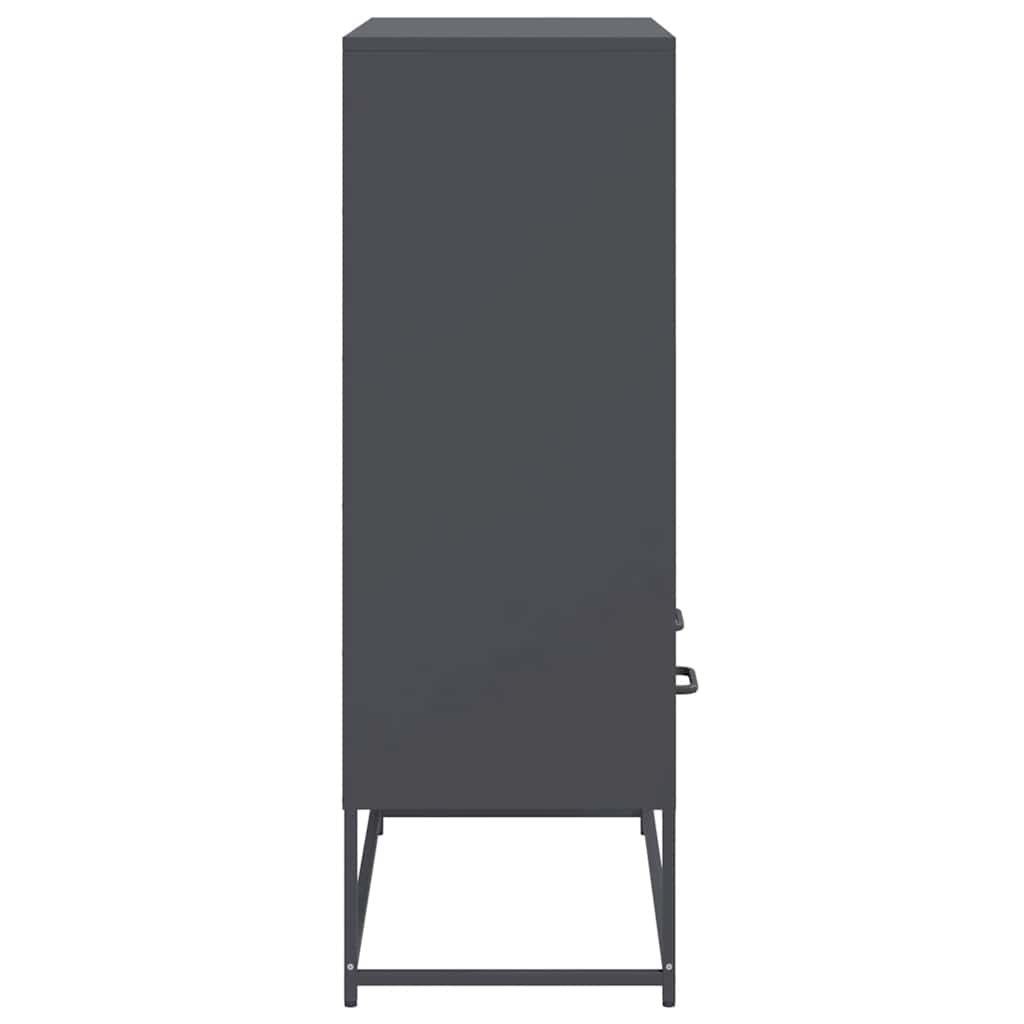 vidaXL Dulap înalt, antracit, 68x39x111,5 cm, oțel vidaXL Dulap înalt, antracit, 68x39x111,5 cm, oțel