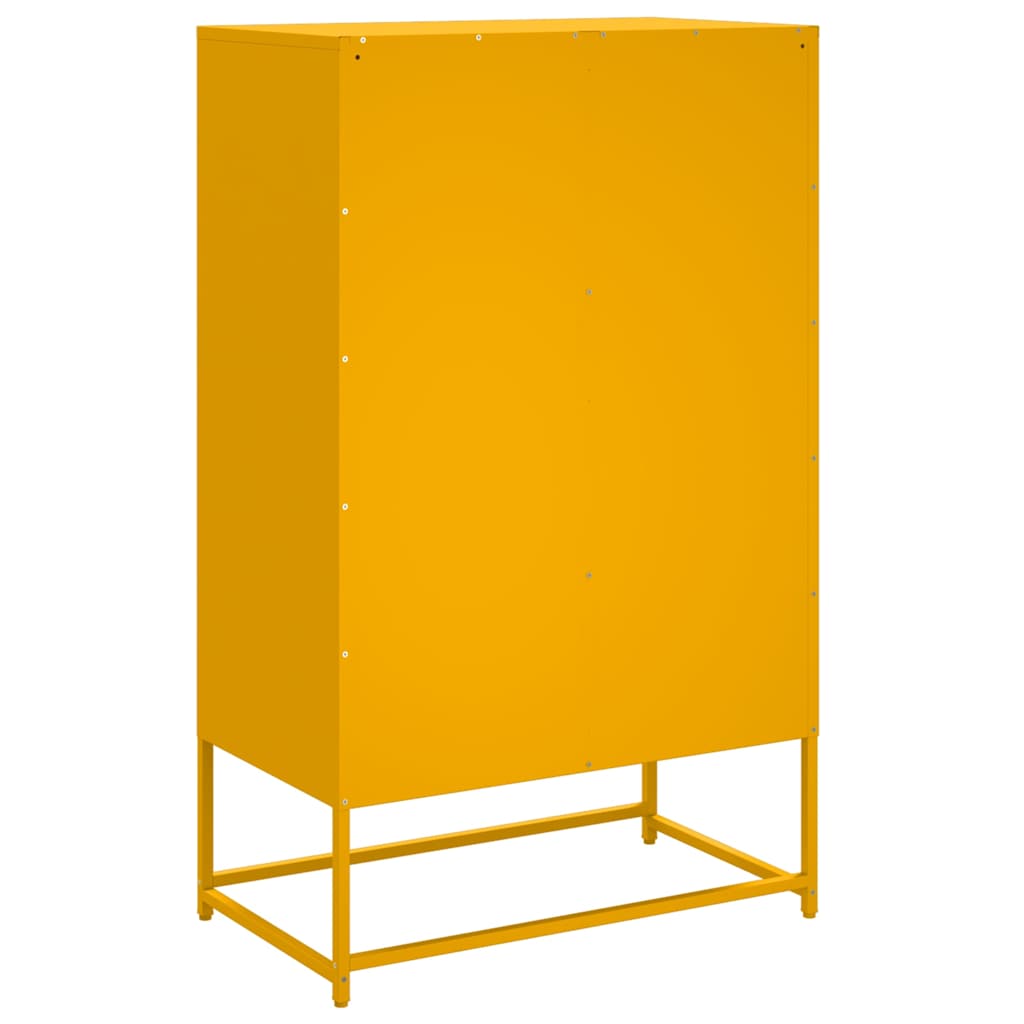 vidaXL Dulap înalt, galben muștar, 68x39x111,5 cm, oțel vidaXL Dulap înalt, galben muștar, 68x39x111,5 cm, oțel