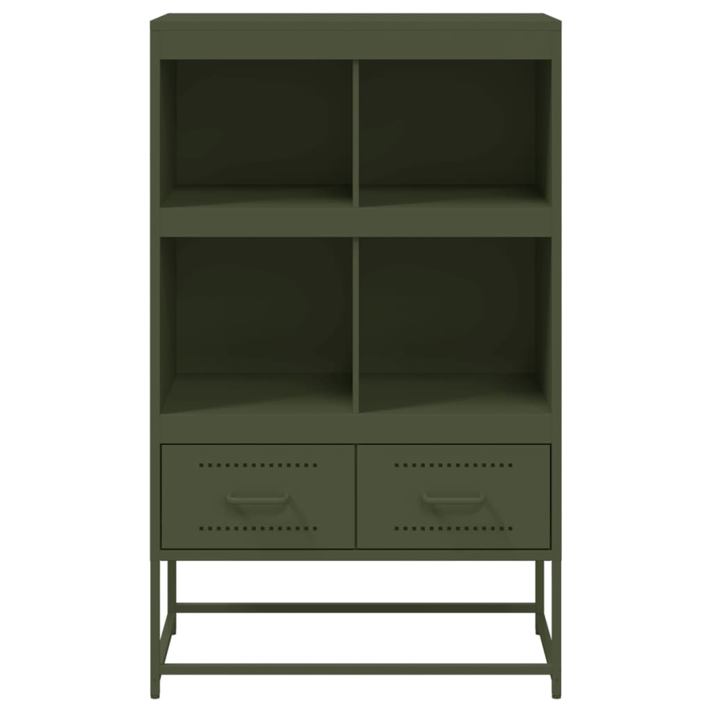 vidaXL Dulap înalt, verde măsliniu, 68x39x111,5 cm, oțel vidaXL Dulap înalt, verde măsliniu, 68x39x111,5 cm, oțel
