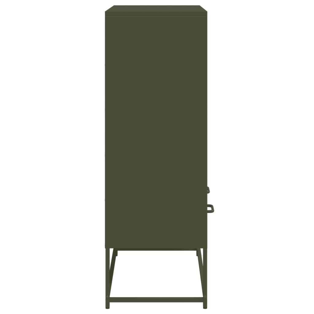 vidaXL Dulap înalt, verde măsliniu, 68x39x111,5 cm, oțel vidaXL Dulap înalt, verde măsliniu, 68x39x111,5 cm, oțel