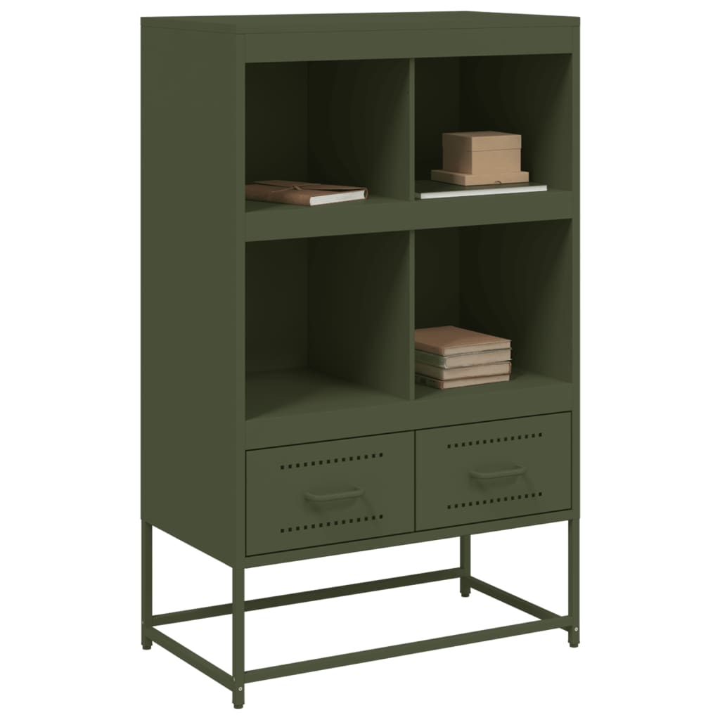 vidaXL Dulap înalt, verde măsliniu, 68x39x111,5 cm, oțel vidaXL Dulap înalt, verde măsliniu, 68x39x111,5 cm, oțel