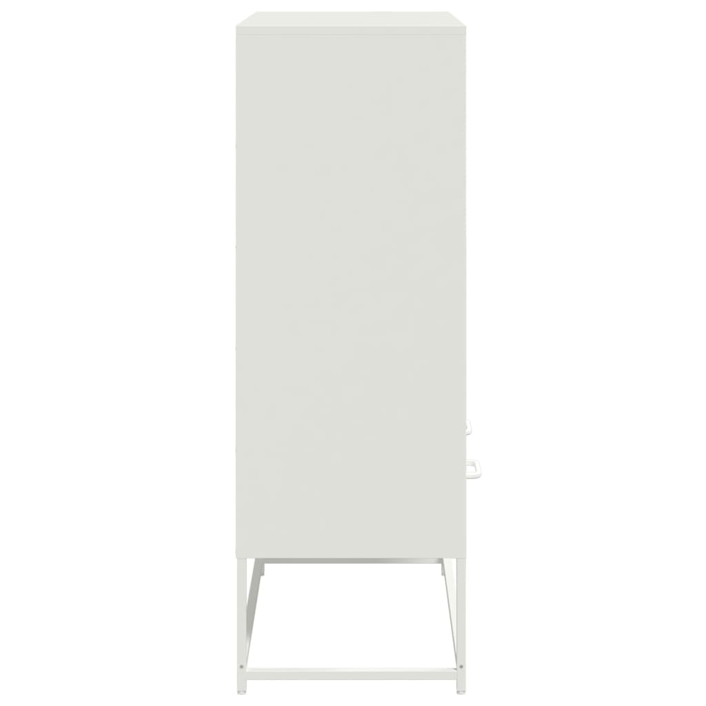 vidaXL Dulap înalt, alb, 68x39x111,5 cm, oțel vidaXL Dulap înalt, alb, 68x39x111,5 cm, oțel