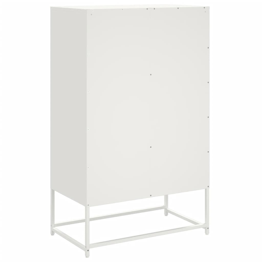 vidaXL Dulap înalt, alb, 68x39x111,5 cm, oțel vidaXL Dulap înalt, alb, 68x39x111,5 cm, oțel