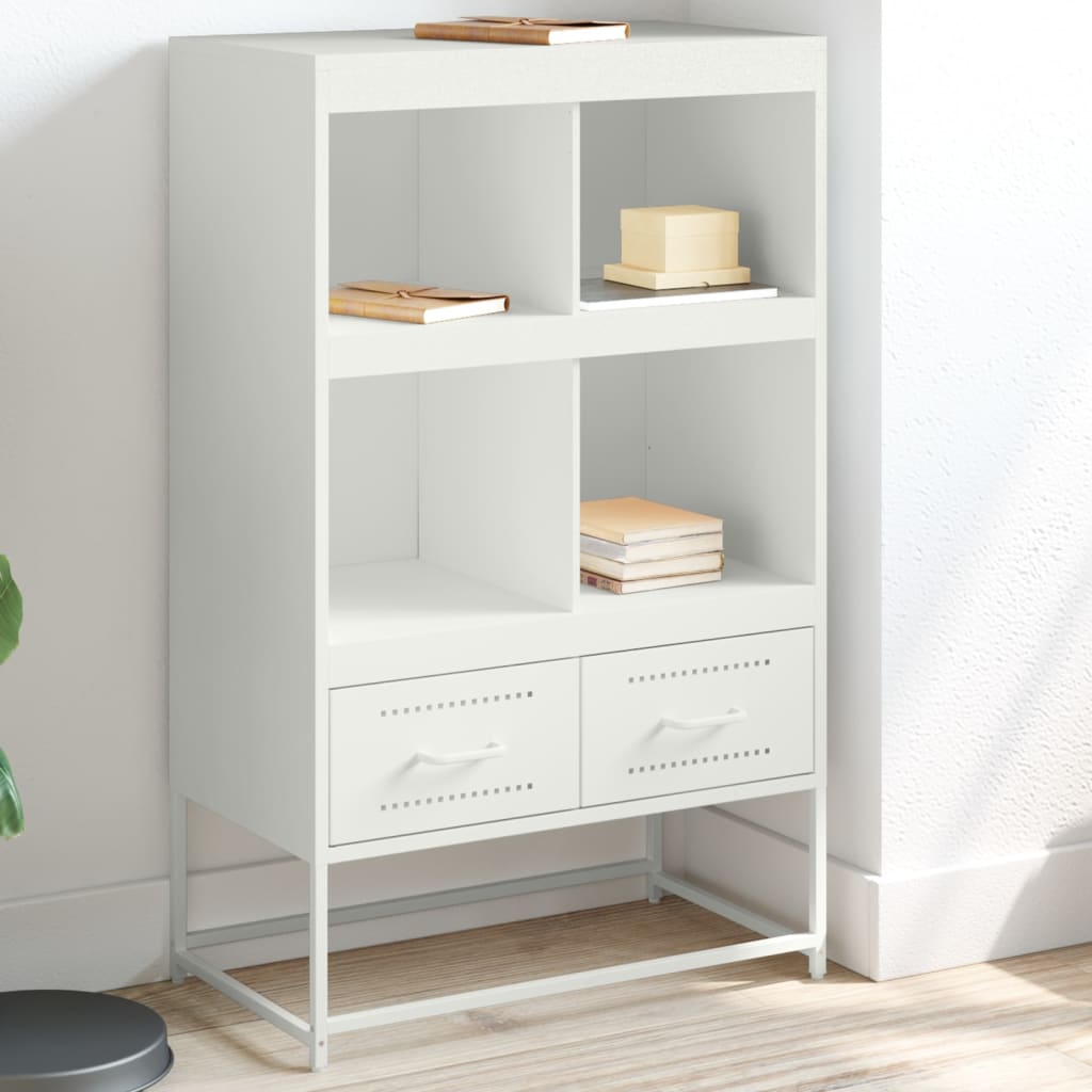 vidaXL Dulap înalt, alb, 68x39x111,5 cm, oțel vidaXL Dulap înalt, alb, 68x39x111,5 cm, oțel
