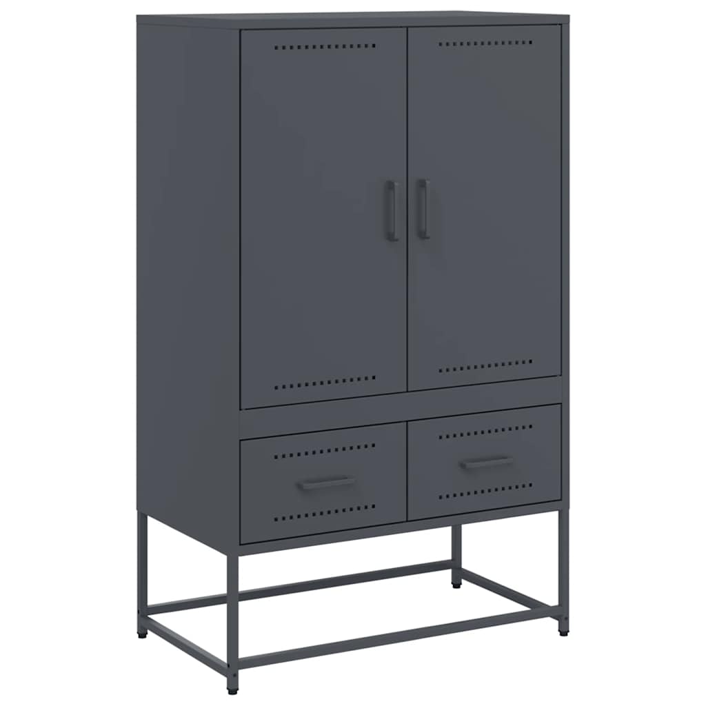 vidaXL Dulap înalt, antracit, 68x39x111,5 cm, oțel vidaXL Dulap înalt, antracit, 68x39x111,5 cm, oțel