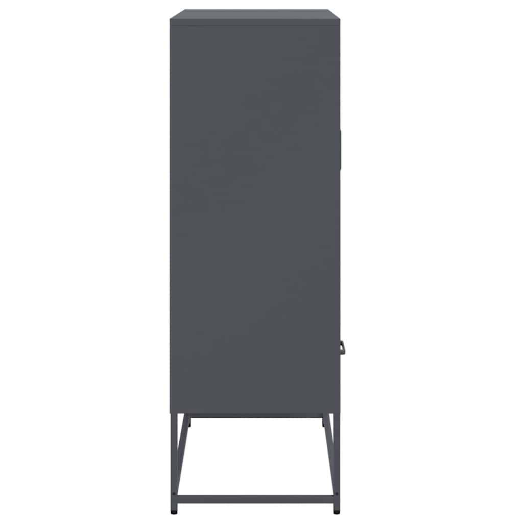 vidaXL Dulap înalt, antracit, 68x39x111,5 cm, oțel vidaXL Dulap înalt, antracit, 68x39x111,5 cm, oțel